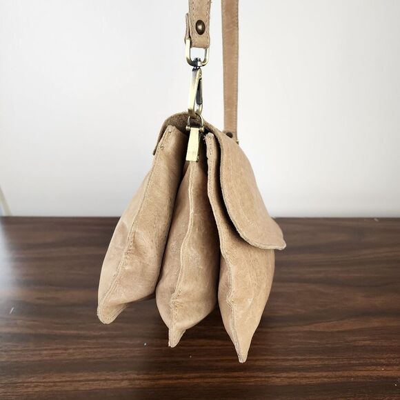 Maxon Shoulder Bag Italian Natural Leather Crossbody Messenger Purse Handbag - Picture 4 of 16